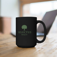Selectus Black Mug Green Logo 15oz