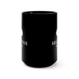 Selectus Black Mug White Logo 15oz