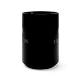 Selectus Black Mug Green Logo 15oz